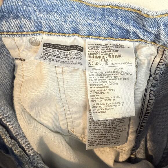 Levi's 512 Jeans Mens 29x29 Blue Denim Stretch Low-Rise Slim Taper Fit Zip Fly - Picture 13 of 15